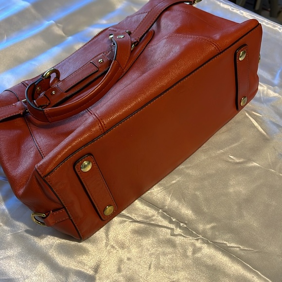 Coach Leather Ashley Burnt Orange convertible Bag W/ Hang tag EUC - Picture 10 of 14